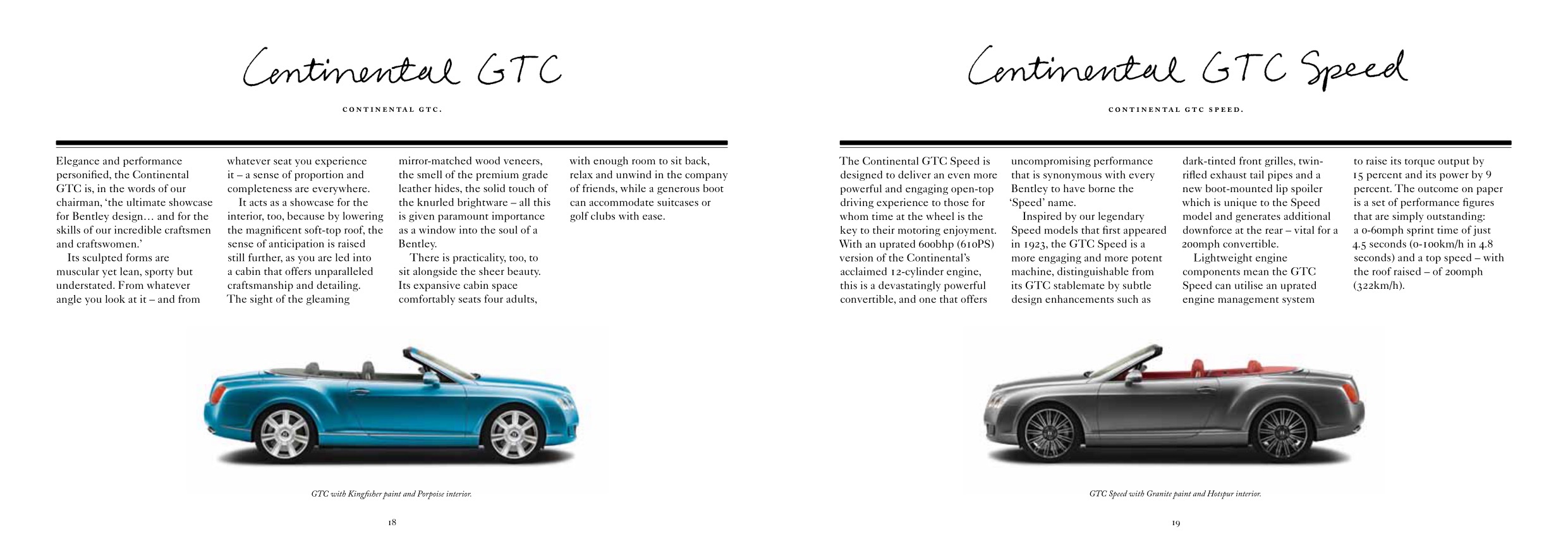 2011 Bentley Continental GTC Brochure Page 33